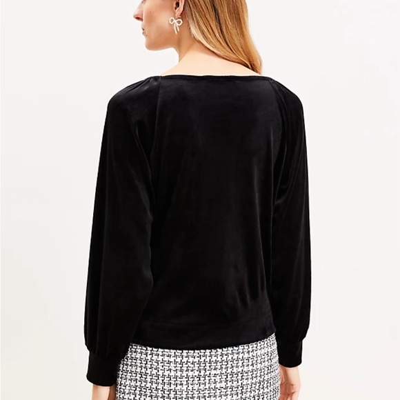 Loft Velour Sweatshirt - Picture 2 of 3